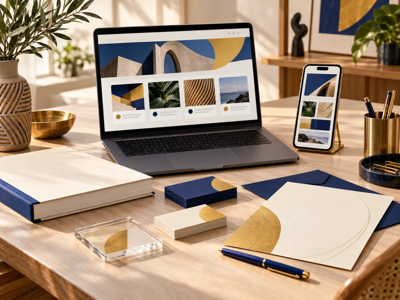 Illustration des expertises créatives et digitales réunies autour d’un projet.